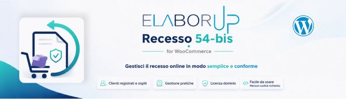 Plugin ElaborUP recesso 54 bis for woocommerce